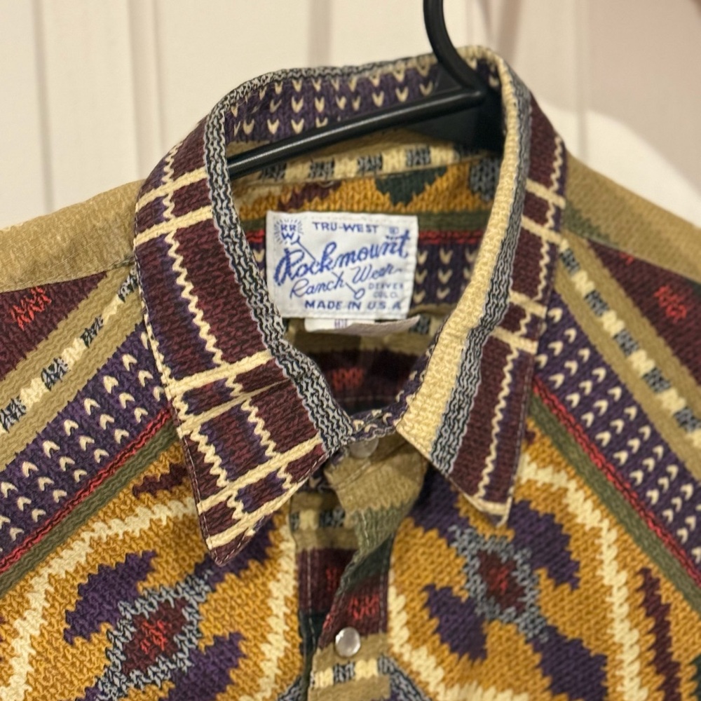 Rockmount Western Patterned Shirt - image 4